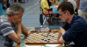 Juri Geisenblas-Roel Boomstra Nijmegen 2014. Een latere fase in de partij.