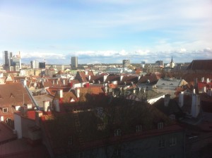 Een uitzicht over de oude stad tijdens één van de wandelingen